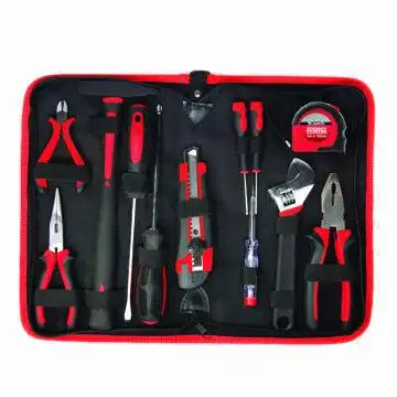 hand tool kit High Quality 12-piece Household Hand Tool Kit with Zipper Bag
