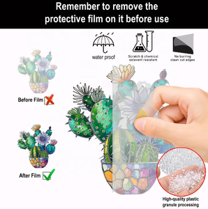 Maceta de <span class=keywords><strong>Cactus</strong></span> transfronteriza, decoración de ventanas, decoración del hogar, jardín, artesanías de cristal crudo Natural, Colector de sol - Product Image 4