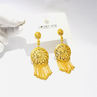 Boucles d'oreilles en gros en promotion, bijoux africains et turcs plaqués or, les meilleures boucles d'oreilles de notre usine, boucles d'oreilles étanches pour femmes