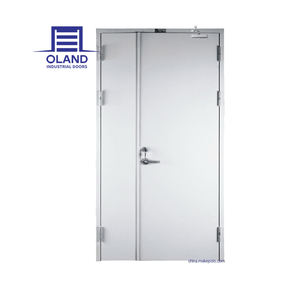 Puertas cortafuego de acero inoxidable de metal de 1 2 3 horas con clasificación UL Puerta empotrada de metal hueco con clasificación de fuego de acero con hardware UL para salida - Product Image 2