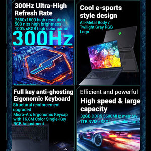 Ordinateurs portables MECHREVO Canglong16 X Pro 2025, tout neuf, avec carte graphique RTX 5070 Ti, processeur Ryzen9 9955HX, écran 16 pouces 2,5K 300Hz, ordinateur de jeu MECHREVO Gam - Product Image 3