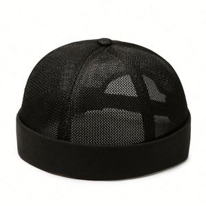 Gorro de malla sin visera para hombre, estilo marinero, moderno, para exteriores, hip-hop, ideal para deportes de verano, playa y parques. - Product Image 3