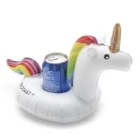 Vente en gros de porte-gobelets gonflable, piscine flottante pour la plage, flamant rose, licorne, cocotier