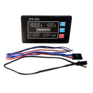 ZFX-D01 LED 온도 컨트롤러 배터리 모니터 12V 배터리 테스터 48V 배터리 테스터 디지털 배터리 전압계 전력 감지기 - Product Image 1