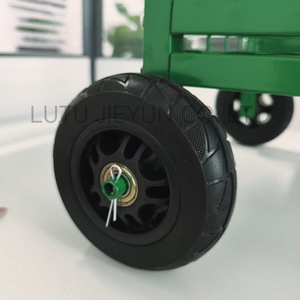 High Quality Four-Wheel Movable <b>Garden</b> Cart with Metal <b>Mesh</b> Seat 150kg Load-Bearing Capacity Iron Material OEM Customizable - Product Image 4