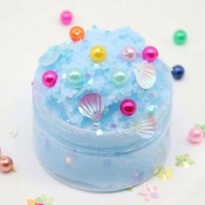 Wholesale Colored <b>Clay</b> Silky Slime Toys Cute Glitter Ball Rainbow Jelly Kit Educational DIY Galaxy Stress Reliever for Kids - Product Image 3