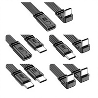 Typ-C Flaches Silikon USB2.0 Ladekabel mit PD Schnellladung und Datenübertragung für Fahrzeuge