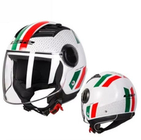 Casque Jet Ouvert Yx Airflow 3/4 pour Moto et Scooter – Été, Demi-Casque, Visière Unique