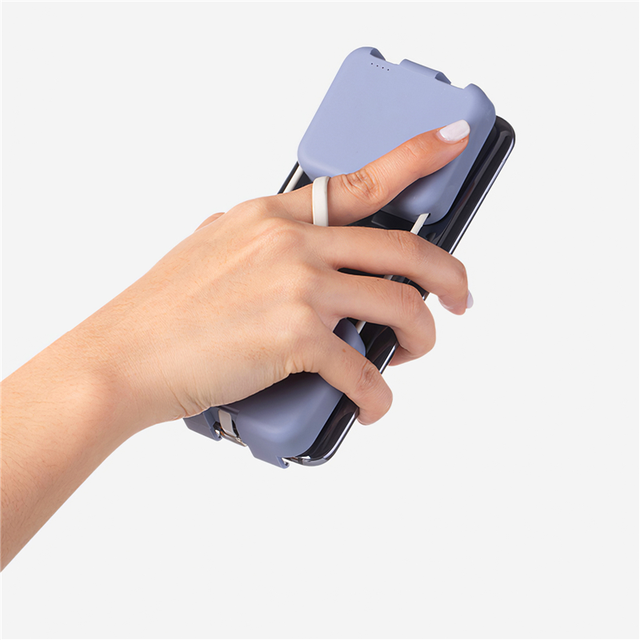 Top Selling Products 2022 Mini Foldable Back Clip Power Bank 4000mah