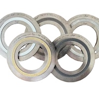 Joint spiralé ASME B16.20 SS304 SS316 avec garniture en graphite, joint de bride à anneaux intérieur et extérieur pour pipeline