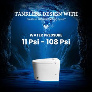 <span class=keywords><strong>WC</strong></span> intelligent avec bidet intégré, chasse <span class=keywords><strong>d</strong></span>'eau à pédale, lavage féminin/posterior, kit de raccordement <span class=keywords><strong>d</strong></span>'<span class=keywords><strong>angle</strong></span> pour <span class=keywords><strong>WC</strong></span> monobloc, siège chauffant, automatique - Product Image 6