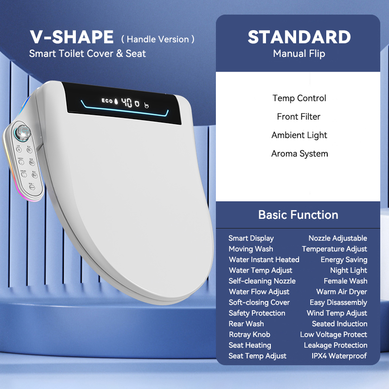 V-SHAPE (Version Poignée) Fonction Standard-Demi-Noir