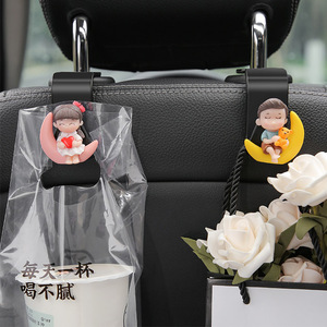 ตะขอแขวนหลังเบาะรถยนต์ Yiju ทำจากเรซิ่นลายการ์ตูน สำหรับตกแต่งภายในและจัดเก็บของในรถยนต์ - Product Image 5