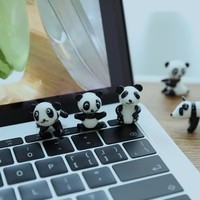 Lámpara Creativa de Panda, Adorno de Vidrio, Decoración de Dibujos Animados para el Hogar, Estudio, Computadora, Dormitorio, Regalo, Decoración para Coche