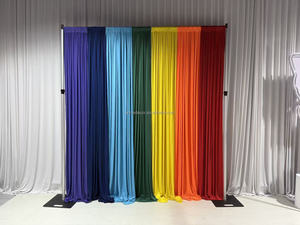 ستائر أنيقة وعصرية من ANNIELU، ستائر ملونة، خلفية مسرح 5×10 قدم لتزيين حفلات الزفاف والمناسبات - Product Image 4