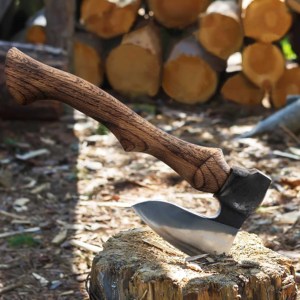 24nd011 Nga cắm trại hatchets rèn khắc tách Survival dao rìu với da Vỏ bọc cho chặt cắm trại Survival - Product Image 4