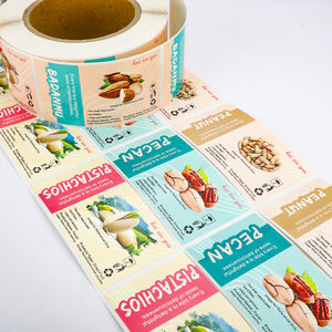 Étiquettes de noix personnalisées autocollants imprimés auto-adhésifs imperméables <span class=keywords><strong>à</strong></span> l'eau avec valeur nutritive pour amande de cajou - Product Image 4
