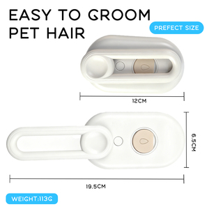 Yeni tasarım evcil hayvan fırçası 3 in 1 kendini temizleme elektrikli Pet buharlı fırça kedi köpek saç çıkarıcı masaj sprey kollu fırça - Product Image 6