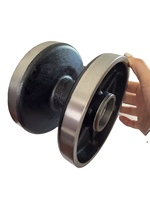 Poulie à gorge en fonte ductile robuste ODM/OEM pour palans industriels et systèmes de câbles métalliques