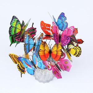 Wholesale Butterflies Garden Yard Planter Colorful Whimsical Butterfly Stakes <b>Outdoor</b> Decor Flower Pots Decoration - Product Image 1