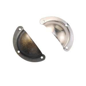 Furniture Handle Oval Iron Cabinet Handle Antique Bronze <b>Silver</b> Plated Durable Chinese Style 301 - Product Image 5
