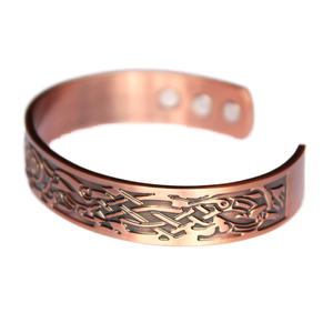 Classic Red Copper Magnetic <b>Bracelet</b> Adjustable Fashion Bangle for Women Men Arthritis Pain Relief <b>Healing</b> Therapy Bangle - Product Image 1
