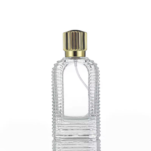 Glass <b>Perfume</b> <b>Bottle</b> Luxury Vintage Round Design <b>Perfume</b> <b>Bottle</b> 50ml 100ml Customized Transparent Glass <b>Sample</b> - Product Image 2