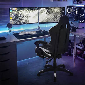 <span class=keywords><strong>Silla</strong></span> <span class=keywords><strong>Gamer</strong></span> NBHY de Alta Calidad, Giratoria, Estilo Racing, para Computadora, con Reposabrazos <span class=keywords><strong>y</strong></span> Reposapiés - Product Image 6