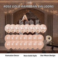 Ballons étoiles UMRAH MUBARAK de 16 pouces, célébrations de l'Umrah, rassemblements festifs islamiques, fournitures pour les fêtes religieuses du Ramadan Mubarak et de l'Aïd