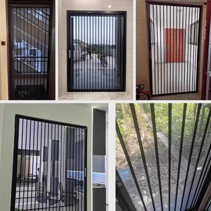 उच्च ग्रेड स्टेनलेस स्टील रिट्रेटेबल तह स्क्रीन दरवाजा विरोधी मच्छर कस्टम जाल घर के दरवाजे के लिए आसान - Product Image 4