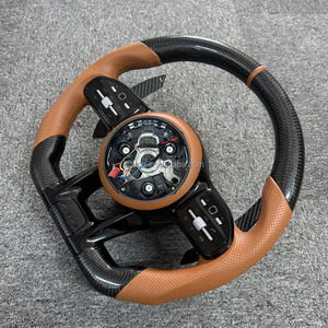 Volante de Fibra de Carbono para <span class=keywords><strong>Mercedes</strong></span> W204 W205 W206 C63 G63 S63 C217 W167 W177 LED Racing con Calefacción 2019 - Product Image 3