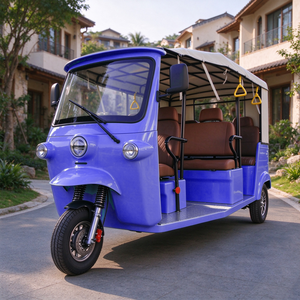 Triciclo Elettrico a Batteria per il Sud-Est Asiatico, 5+ Passeggeri, EEC COC, 72V250Ah Litio, 170-190km, 700kg, Carrello - Product Image 2
