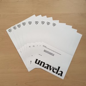 Custom Printed Foldable Thank You Cards - Minimalist Black Logo Greeting Cards for Boutique & Apparel Brands - Product Image 3