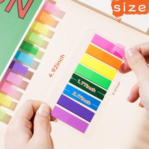 Customized color PET index label adhesive tag, waterproof arrow page number tag, self-adhesive high gloss index sticker for <b>book</b> - Product Image 4