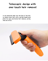 Peigne de toilettage professionnel pour animaux de compagnie (chats et chiens) à deux lames, accessoires pour animaux, brosse anti-poils pour chiens et chats