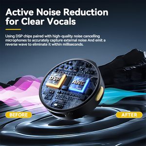 ไมโครโฟนไร้สายแบบหนีบปกเสื้อ รุ่นดั้งเดิม SX21 Magnetic Digital Mic สำหรับ iPhone Android บันทึกวิดีโอ สัมภาษณ์ YouTubers - Product Image 3