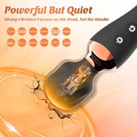 Vibromasseur double tête USB rechargeable pour adulte, 24 modes de vibration, point G, AV, outil de masturbation chauffant, clitoridien, pour couple, S&M et solo