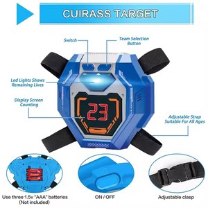 MILI <span class=keywords><strong>Laser</strong></span> infrarossi Tag gioco <span class=keywords><strong>pistola</strong></span> giocattoli 4 pistole e 4 giubbotti Set con display a LED per l'arena Play - Product Image 5