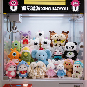 En gros, Peluches en forme d'animaux Sanrio, Poupées de lit, Cadeau anti-stress, 8 pouces, pour machines à griffes - Product Image 1