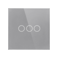 Livolo-interrupteur tactile mural sans fil, 1 voie, panneau en verre cristal, avec télécommande, pour éclairage, Standard EU/UK