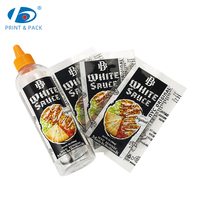 Film rétractable en PVC personnalisé pour l'emballage des sauces et des assaisonnements, étiquettes imperméables à la chaleur