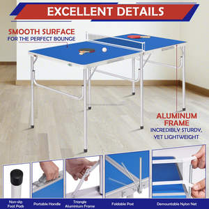 <span class=keywords><strong>Table</strong></span> d'extérieur pliable de 6 pieds, style moderne, pliable en trois, imperméable, portable, <span class=keywords><strong>table</strong></span> pliante d'extérieur économique, <span class=keywords><strong>table</strong></span> de beer pong personnalisée - Product Image 4