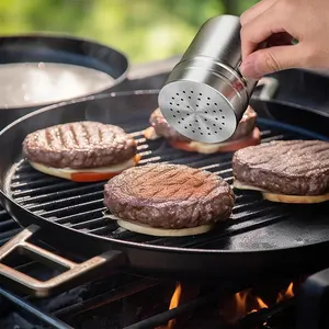 Kit di 3 Utensili <span class=keywords><strong>per</strong></span> <span class=keywords><strong>Hamburger</strong></span>: Pressa, Spargispezie e Spatola in Acciaio Inox <span class=keywords><strong>per</strong></span> BBQ e Griglia - Product Image 6