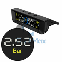 Sensor Internal TPMS surya tahan lama, cocok untuk semua mobil Model 433.92mhz layar LCD sistem monitor tekanan ban TPMS