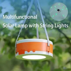 Draagbare Solar Camping String Led Licht Telefoon Opgeladen Lampe Solaire