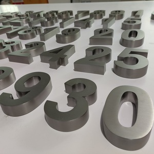 Letrero de Metal Personalizado en Acero Inoxidable Pulido para Hoteles y Empresas de Construcción con Iluminación LED Impermeable - Product Image 1
