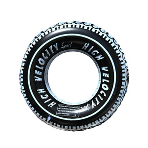 Flotador inflable grueso con estampado de neumáticos para niños, para jugar en la piscina - Product Image 4