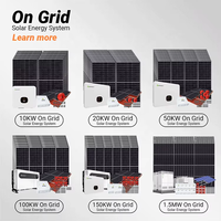 Solar-Photovoltaik-Energie-Kit On-Grid 3-Phasen Hybrid Off-Grid 15kW 3kW 5kW 10kW Komplettes Solarsystem für Haushaltsenergie