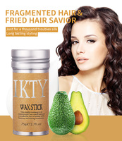En stock bâton de cire pour cheveux de marque privée bord noix de coco