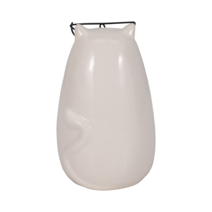 Statuetta di Gatto in Ceramica con Occhiali e Design a Cuore per Decorazione Casa, Bagno, Ufficio, Scaffale - Product Image 4